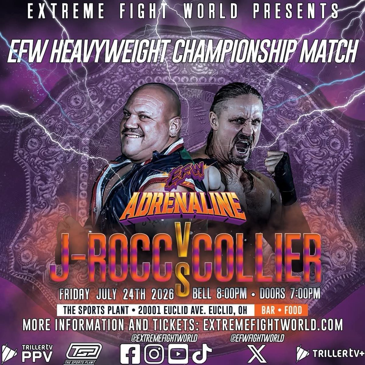 JRoccDaddy's tweet photo. This Friday at @EFWfightworld ..... Destiny awaits us Mr. #TNA, Mr. #AgentZero, Mr. @BigBillCollier 

Mine is to win that title... 

Yours is to give it up ☝️🕜

#wrestling #fight #championship https://t.co/fFqfngI2w0