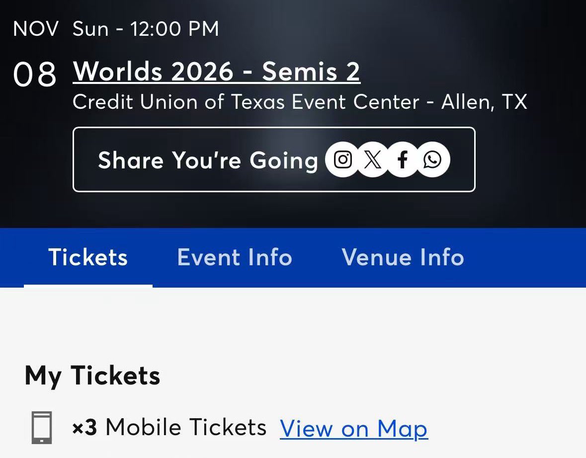 tri_styyy's tweet photo. Plz let me get Worlds final tickets during general sale.🙏🙏🙏 https://t.co/v4olPkDPBd