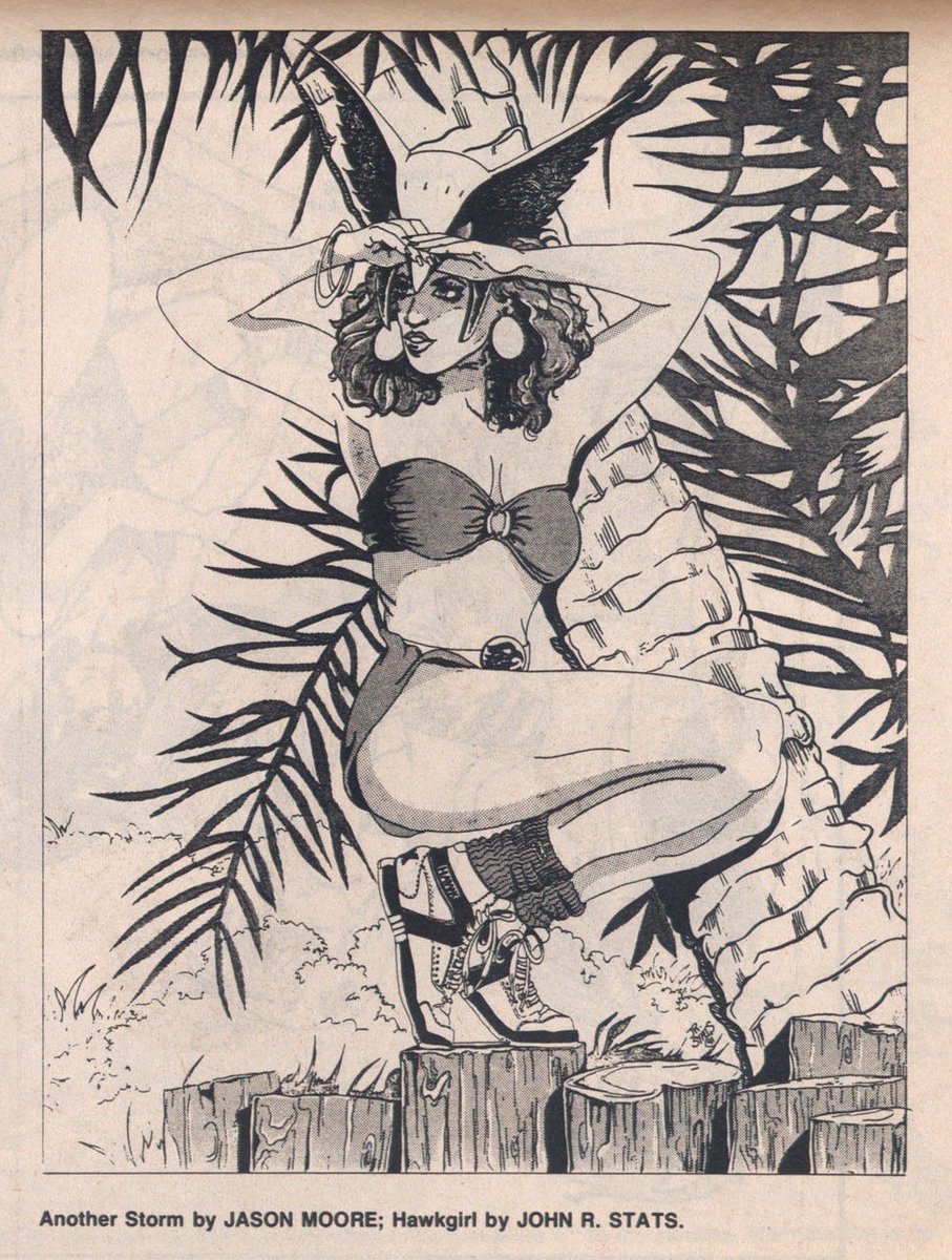 thinkerhawks's tweet photo. — hawkgirl (shiera sanders hall) pin-up 

🎨: john r. stats https://t.co/7U7kT2mYn2