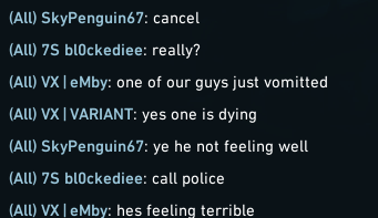 w4yed_vlr's tweet photo. inshallah skypenguin67's teammate is feeling well https://t.co/far5m0YUZL