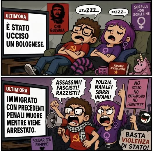 CionciAndrea's tweet photo. Per loro è normale. Capite a non votare cosa succede? https://t.co/NptsC8qL7G