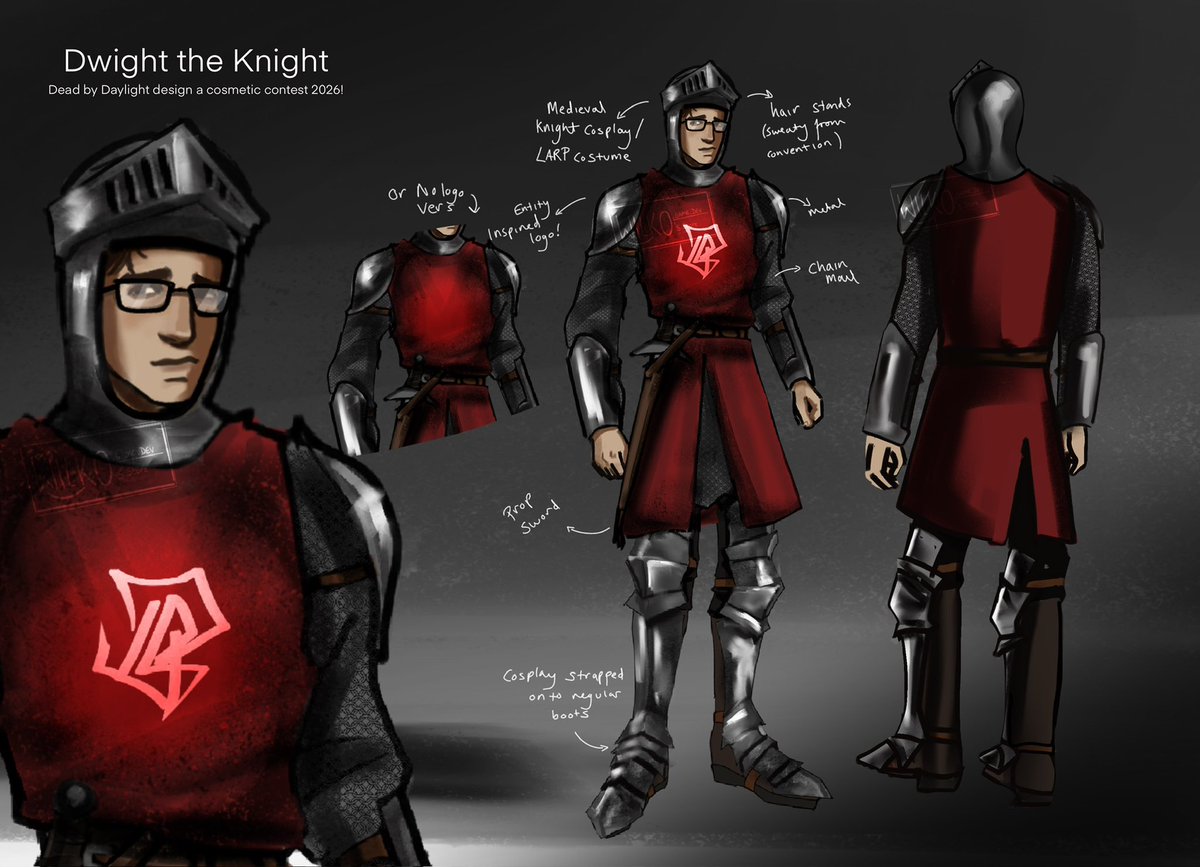 WJD1397's tweet photo. Submitted my entry, Dwight the Knight!

Goodluck everyone!!✌🏼 https://t.co/o84yZzg131