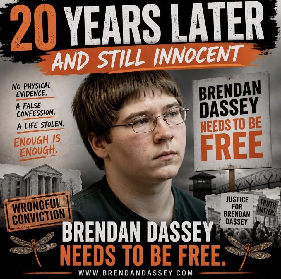 JEN9035768's tweet photo. #20YearsStolen
#FreeBrendanDassey
@GovEvers https://t.co/XqtCj3F1SN