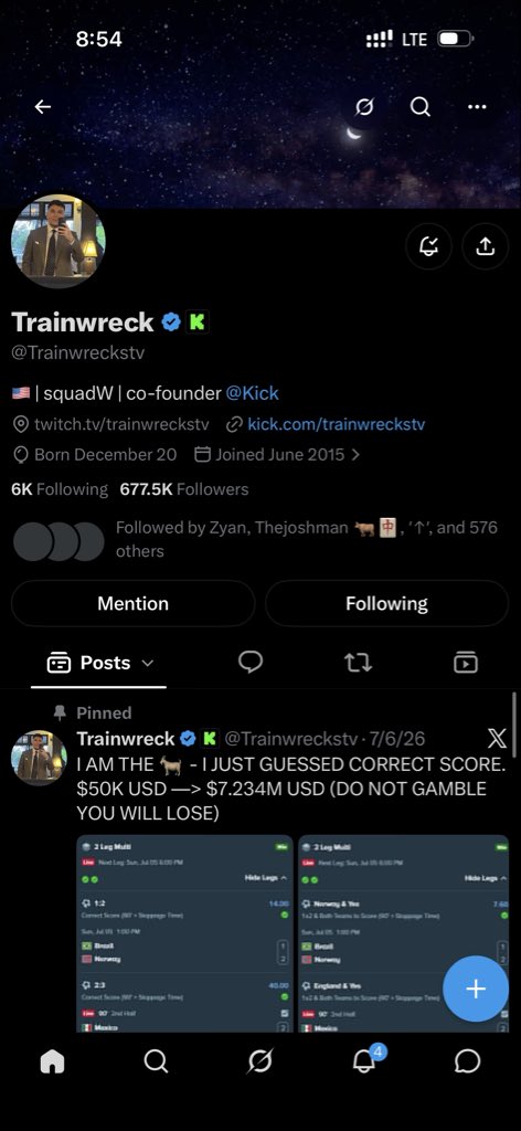 Wa1ub's tweet photo. @retehgpa @Trainwreckstv Already following the GOAT!!!
Fingers crossed for a blessing here https://t.co/wt63MfOJ1Y
