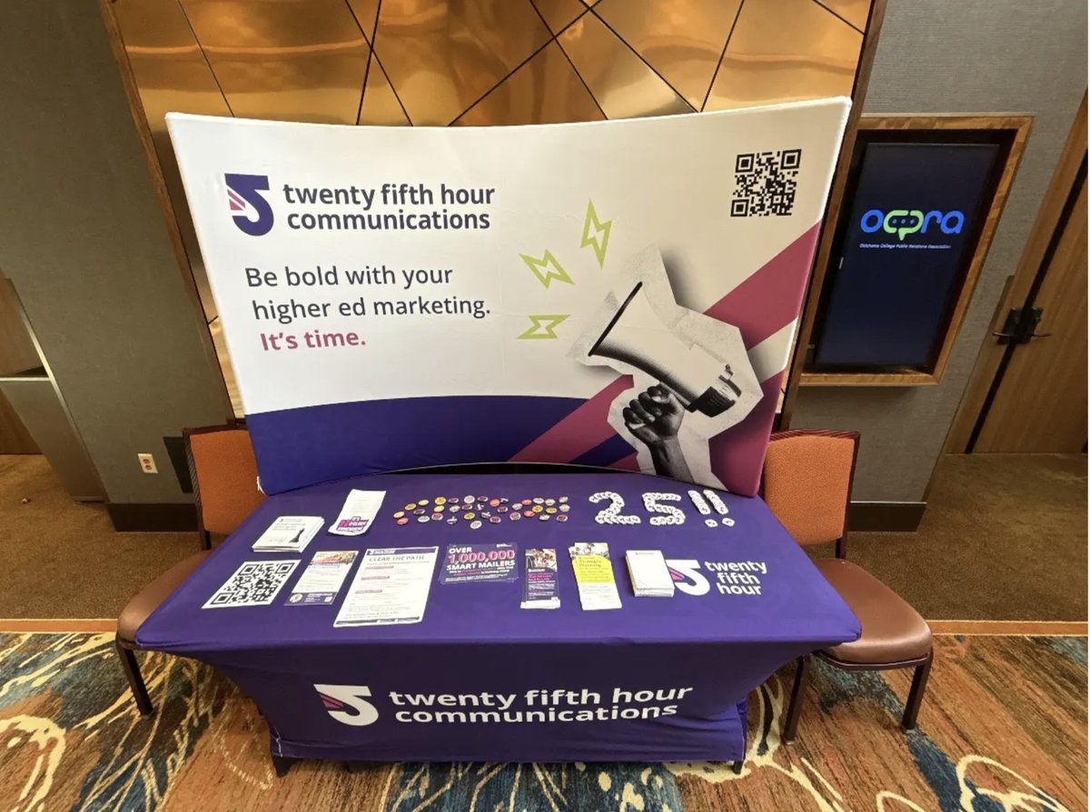 25thHourComm's tweet photo. Wrapping up another great conference! Jon had a great time representing 25th Hour at OCPRA. Thanks to everyone who visited our booth! https://t.co/BHyxpE5QzR