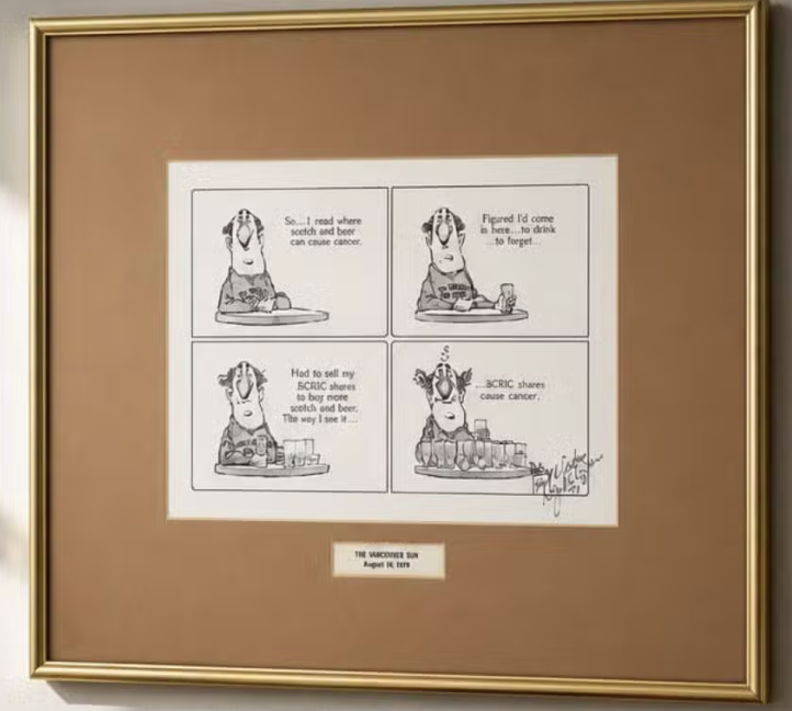 oxfordsfootwear's tweet photo. #VancouverSun '79 Roy Peterson Signed Political Cartoon features in the #Vancouver Online Auction, ending July 23, 2026, at 8 PM Bid now: https://t.co/yRrA0VjZTM
#EstateAuction #Vancouverbc #richmondbc #newwest #westvan #northvan #sureybc #whiterockbc #fraservalley #burnaby https://t.co/QFQJuHSpw3