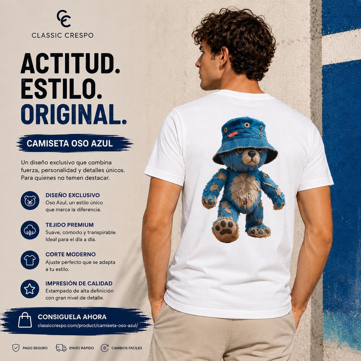 Classic_Crespo's tweet photo. 🐻💙 Actitud, estilo y originalidad en una sola camiseta.

https://t.co/QFpgkgvmEq https://t.co/DmMFiq90L6