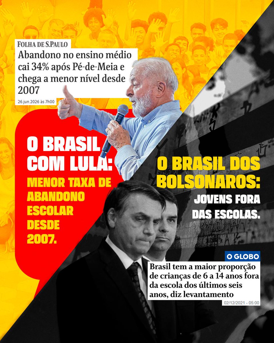 HoracioBridon's tweet photo. O presidente Lula está comprometido com o FUTURO dos jovens brasileiros! O Governo Lula deu uma resposta direta pra essa realidade e criou o Pé-de-Meia, a poupança do ensino médio que faz os jovens seguirem firmes nos estudos. https://t.co/bOwLOEq48v