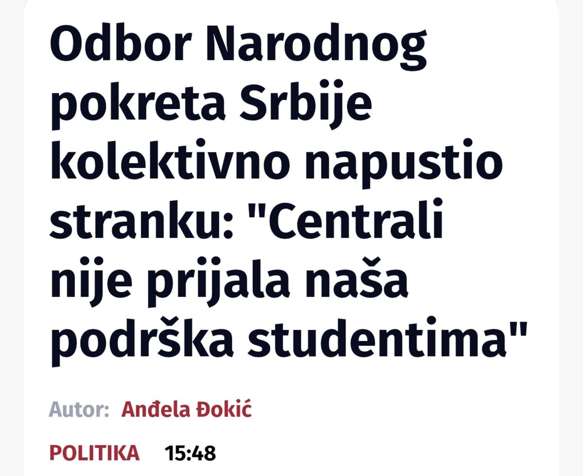 igorgrbic86's tweet photo. Mesecima pričam da će pred same izbore u strankama kontrolisane opozicije ostati samo oni koji bi prvog dana nakon izbora ušli u koaliciju sa SNS-om zarad ličnog interesa.
Zato svaka čast ovim ljudima  i svima koji uskoro odluče da krenu istim putem. https://t.co/uRczRIiRmp