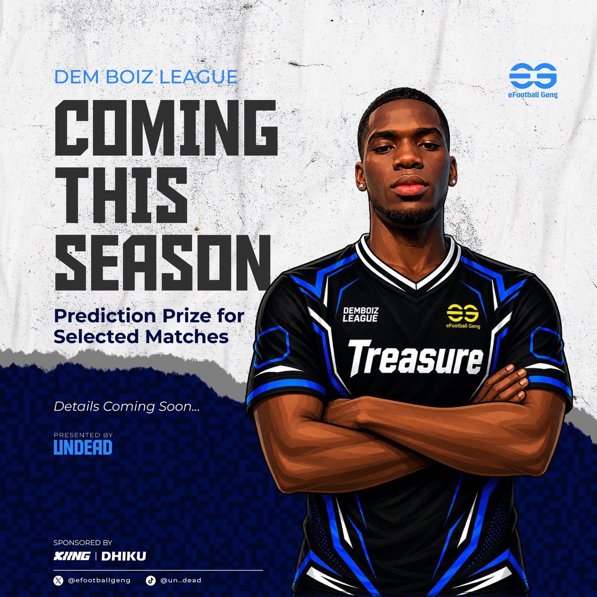 efootballgeng's tweet photo. Something exciting is on the way... 🎁
Prediction Prizes are coming to selected #DemBoizLeague matches! 🎯
Get ready to back your football knowledge. 🔥
#eFootball #PredictAndWin #konami #nigeriaesport https://t.co/RyyXgYqSwf