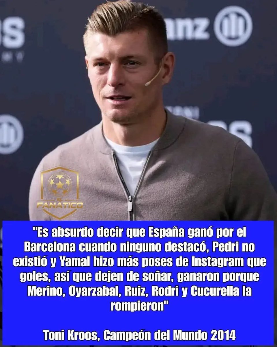 ChampionsRM16's tweet photo. La claridad de Toni Kross,al hablar de lo que dicen los Barsanegreiras. https://t.co/4yPWKVrzHL