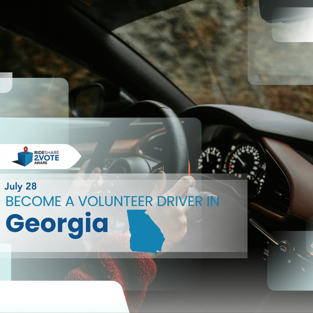 Rideshare2voteA's tweet photo. become a Volunteer today !
https://t.co/xhFVZ5HpqL 
The Georgia Special Election is just days away on July 28, and we need drivers to help get people to the polls.

Drivers needed in the following Area:

Georgia:
Clayton
Fulton
Gwinnett
Henry
Newton https://t.co/kBv3gkBlkA