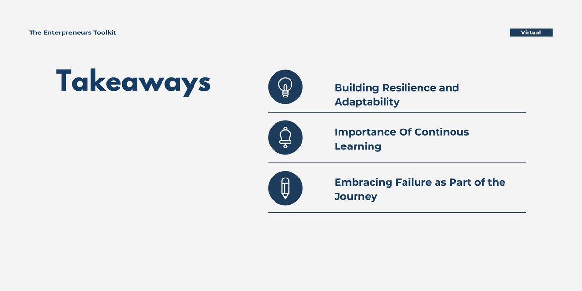 Susafrikaorg's tweet photo. Episode 1

Every successful business begins with the way its founder thinks.

Join Episode 1 of Entrepreneur's Toolkit 2.0 as we explore resilience, opportunity recognition, and the mindset behind successful ventures.

📅 1 Aug | 2PM (WAT)
🔗 Register: https://t.co/GG4UgVDFpb https://t.co/uFA0AZ5Za7