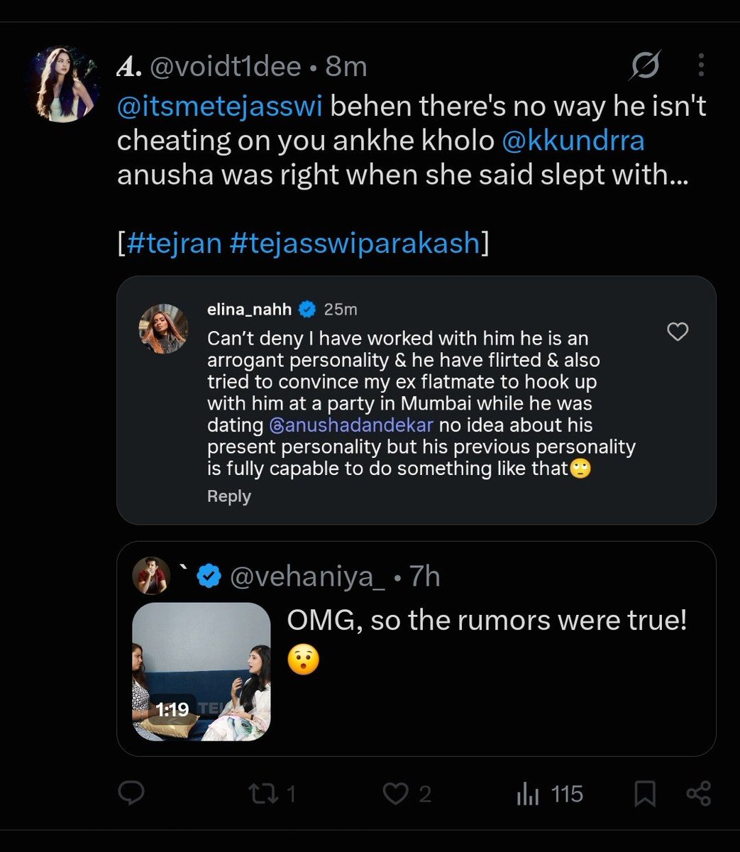 notaswift7's tweet photo. @simplelifesweet @kkundrra @itsmetejasswi The topic is viral like wildfire people r saying immense shit abt @kkundrra now neutrals to al bt kundrra n ths hornonally dysfunctional spineless #TejRan fans n miss @itsmetejasswi n her paid fans r trolling n these fans sharing edits instead of defending #KaranKundrra. https://t.co/YBgp9TOmJd