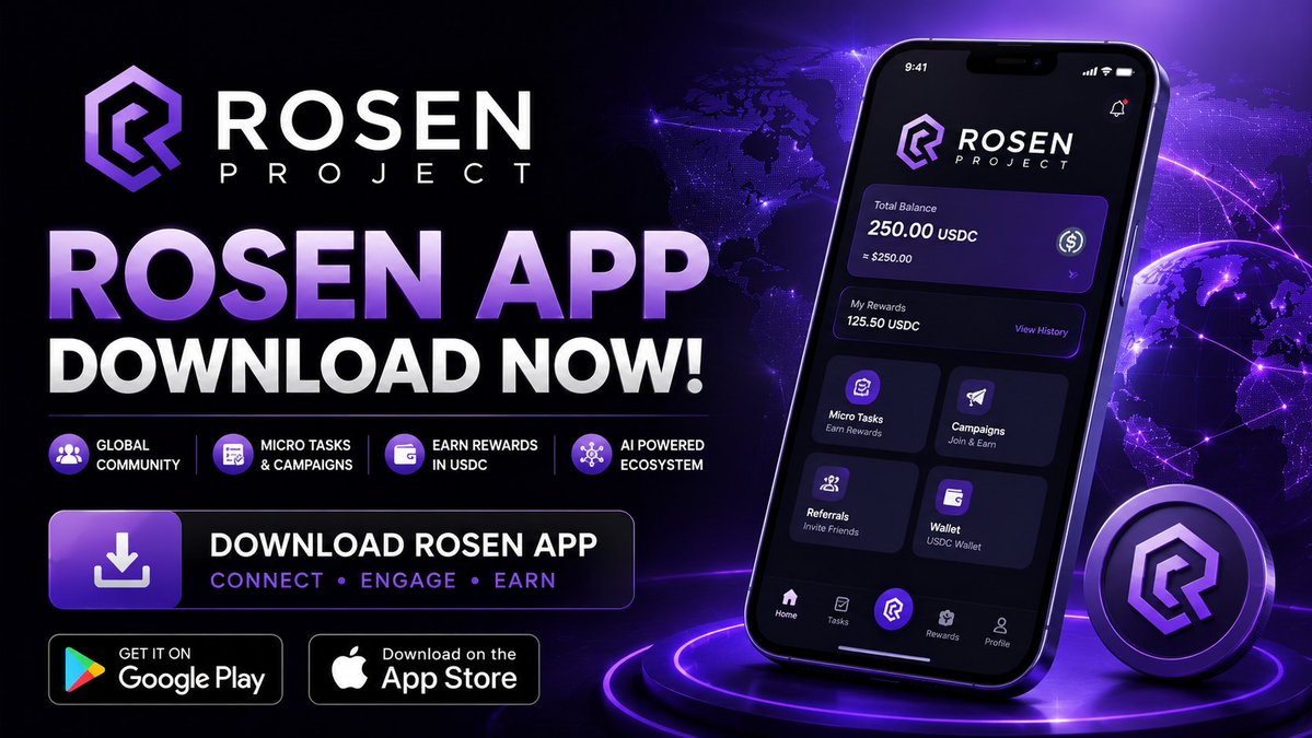 sp_crypto_VIP's tweet photo. ROSEN — where AI, stablecoins 📲 community come together to create real opportunities.

📲 Download the @go_rosen app start exploring: https://t.co/jeXBnQxQL3

Discover — Join the future of Web3. 💜 next generation of Web3 innovation."

#ROSEN #Web3 #AI #Crypto #USDC #Community https://t.co/oyFYfu4miP