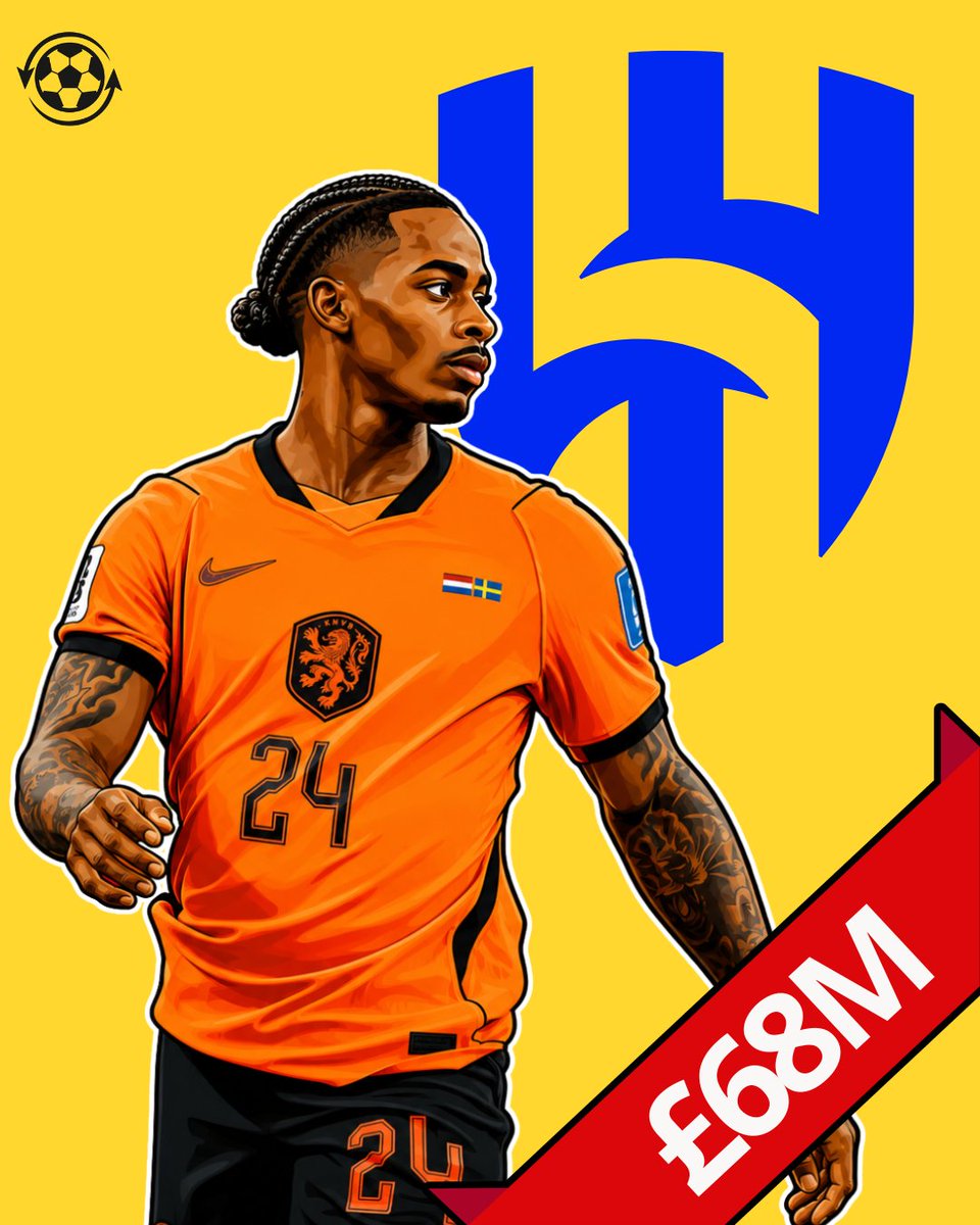 DeadlineDayLive's tweet photo. 🚨 𝗖𝗢𝗡𝗙𝗜𝗥𝗠𝗘𝗗: Crysencio Summerville to Al-Hilal is 𝗛𝗘𝗥𝗘 𝗪𝗘 𝗚𝗢 done. ✅

The player has given the green light on the move and will now undergo a medical.

(Source: @FabrizioRomano) https://t.co/tjgEVNYspc