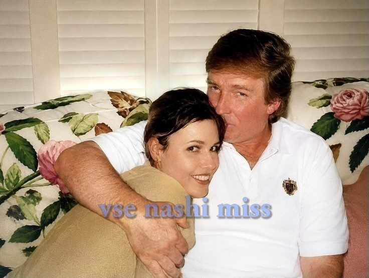 ScottMStedman's tweet photo. It has long been speculated that Trump may have had a brief affair with Masha Kalinina, Miss Moscow 1988. Recently, I found this picture of them in Russian language press/blogs, dated "the end of the 90s" https://t.co/uK0xtJad9k