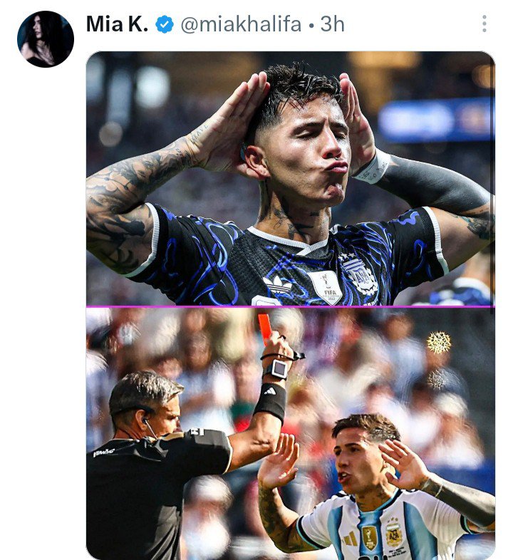 EsTendenciaEnX's tweet photo. "Mía Khalifa":
Porque la actriz porno sigue su cruzada contra la Argentina sin sentido https://t.co/bSFG5jRUTY