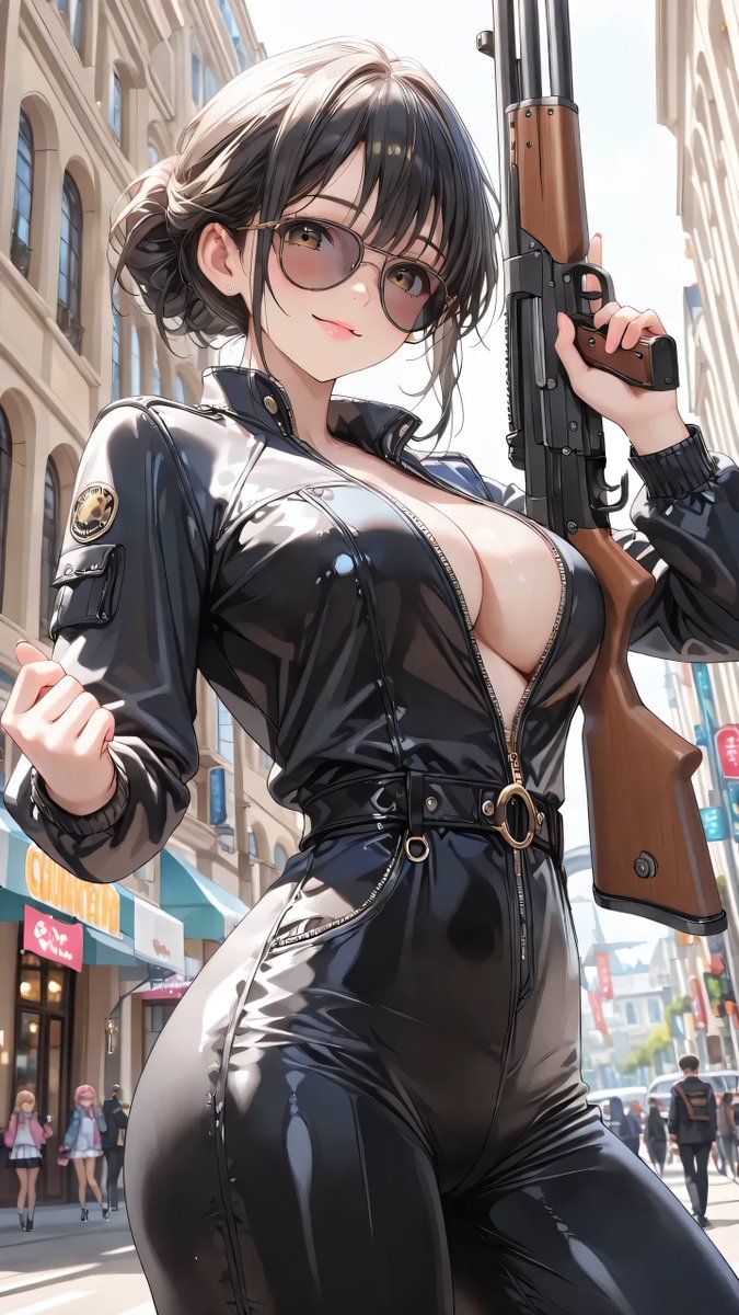 UlrichsFrau's tweet photo. #おセンシの時間 援護射撃します✨
不二子ちゃんコスでライフル銃を持って、ポーズ決めちゃってるマリーカママンです😎✨
「わたしの事を見つめたいなら、すべてのことをやめ、心臓だけを動かしながらにしなさい💜…って言ってみたかったのよね～🤭💕」
#ママンの日常

SFW Illustration https://t.co/9thokreEEs