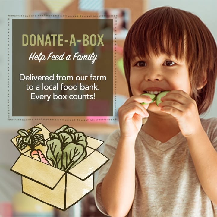 farmfreshtoyou's tweet photo. Our Donate-A-Box program is a “fresh way” to give those in need access to nutritious, fresh fruits and vegetables. It's a simple and convenient way to make a difference. Even non-members can donate from our site. Learn more: https://t.co/DgDYz9b6O2. #everyboxcounts https://t.co/fR28QBbsrl