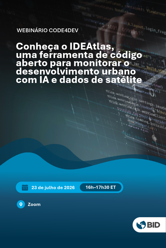 bidbr's tweet photo. 📢 Novo webinário #Code4Dev

Conheça o IDEAtlas, uma ferramenta de código aberto que combina IA, imagens de satélite e dados geoespaciais abertos para monitorar o desenvolvimento urbano.

📅 23 de julho · 16h–17h30 (ET)
👉 Inscreva-se: https://t.co/0vlCV8WThg https://t.co/W4gdzxbCZr