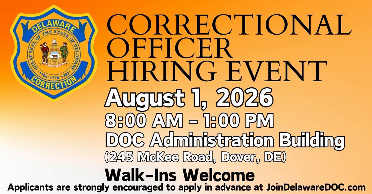 Delaware Department of Correction tweet media