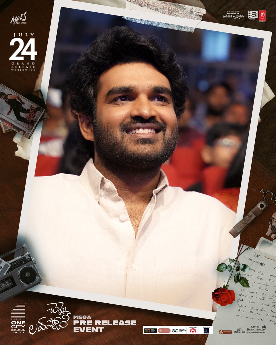 shreyasmedia's tweet photo. Hero #KiranAbbavaram lights up the #ChennaiLoveStory Mega Pre Release Event with his style and spirit. ❤️‍🔥

Event by #ShreyasMedia ✌️

Presented by #ShreyasOneCity💥

#ChennaiLoveStoryOnJuly24 🫶

#ChennaiLoveStoryMegaPreRelease #MegaPreRelease
#KiranAbbavaram #SriGouriPriya https://t.co/5q0bGvQwtW