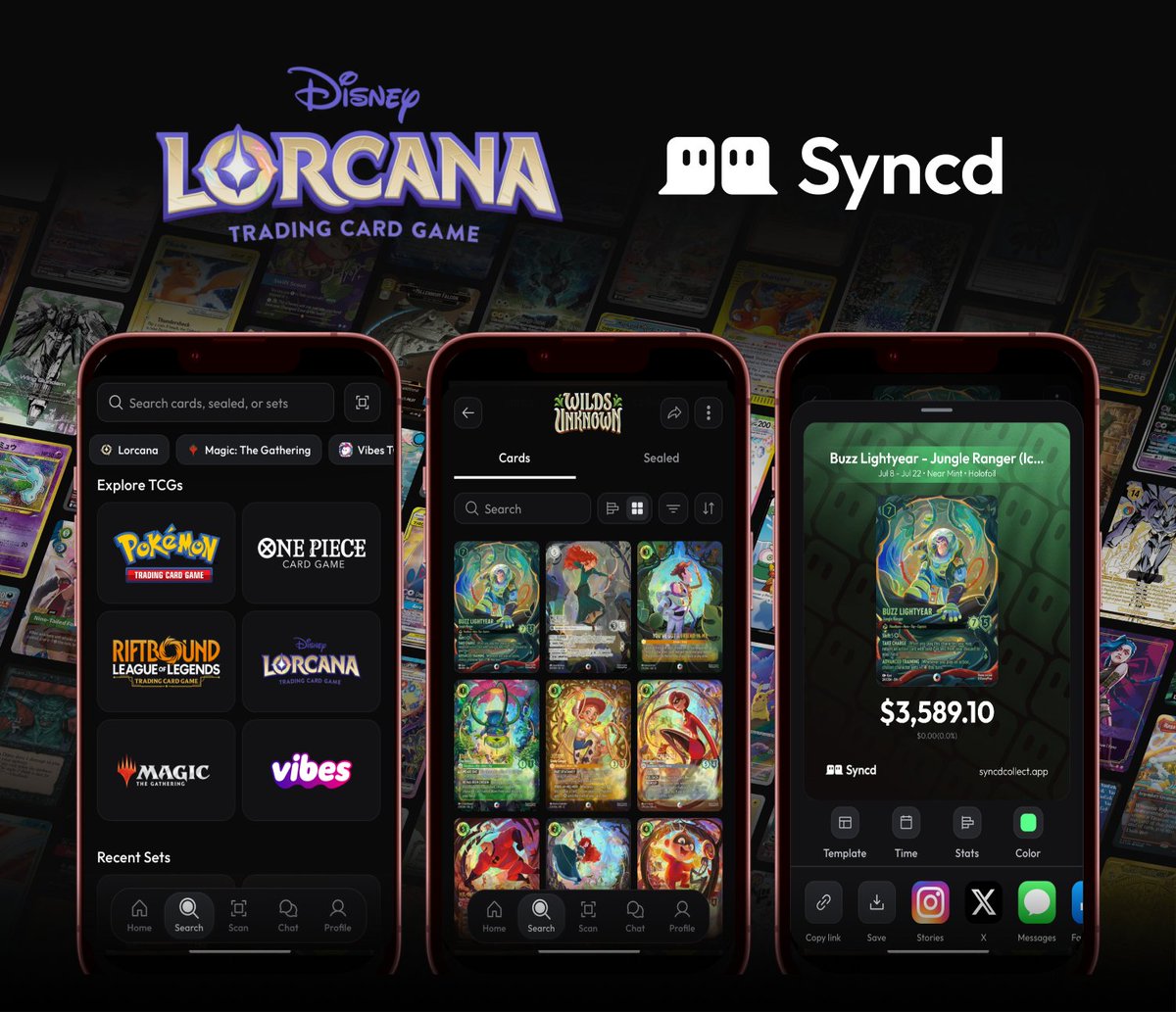 scan lorcana cards TCG: Whispers in the Well Starter Deck  Victory Point Games LLC Rare (or higher rarity) cards Infra-Pink Ultra Scan Specs 201/204