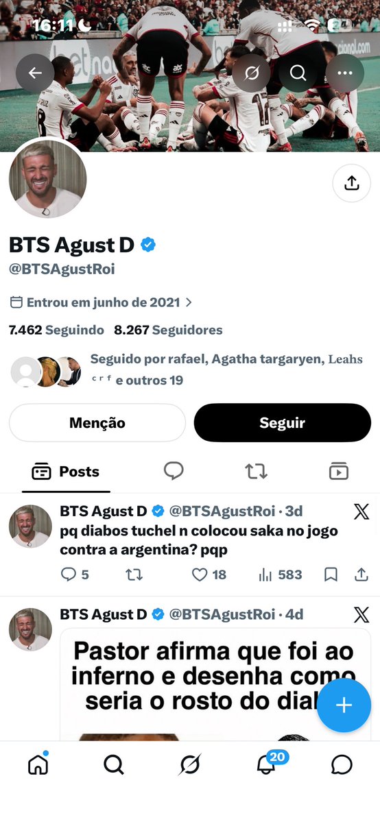 metanolcrf's tweet photo. oiii gente, é a metanol na bebida do ayrton lucas

infelizmente minha conta foi hackeada e não consigo recuperar
eu tinha acabado de conseguir bater a meta dos seguidores verificados e infelizmente ocorreu isso

quem puder dar RT para eu achar meus antigos seguidores, ajuda mt https://t.co/3BwKhpXV4B
