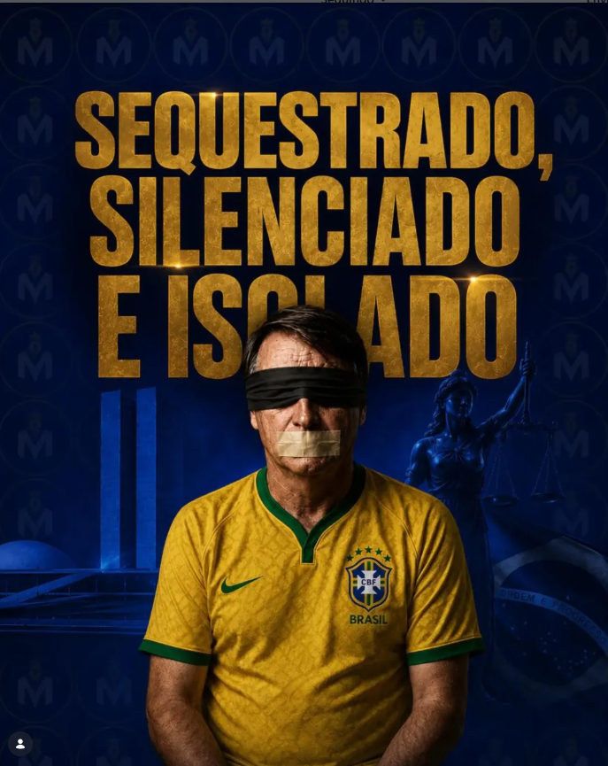 LunaBambam74's tweet photo. 🇧🇷🔥 O que está acontecendo com Jair Messias Bolsonaro é imoral, injusto, ilegal, desproporcional, covarde e cruel. 
Nunca existiu uma situação sequer parecida na história do Brasil. 
Um ex-presidente preso inocente sem poder ver os filhos e mal ter contato com seus advogados. 
Um ex-presidente sem poder ter acesso a internet enquanto presidiários usam celular livremente dentro dos presídios. 
Enquanto TODOS os corruptos brasileiros estão soltos.