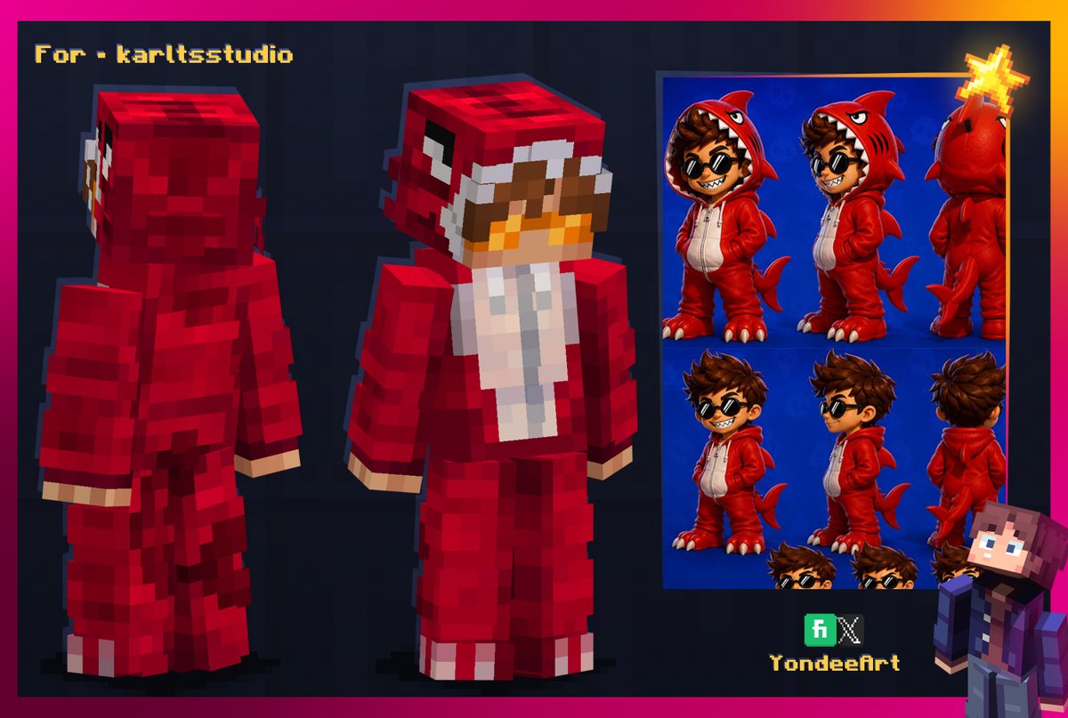 YondeeArt • Minecraft Skin Artist tweet media
