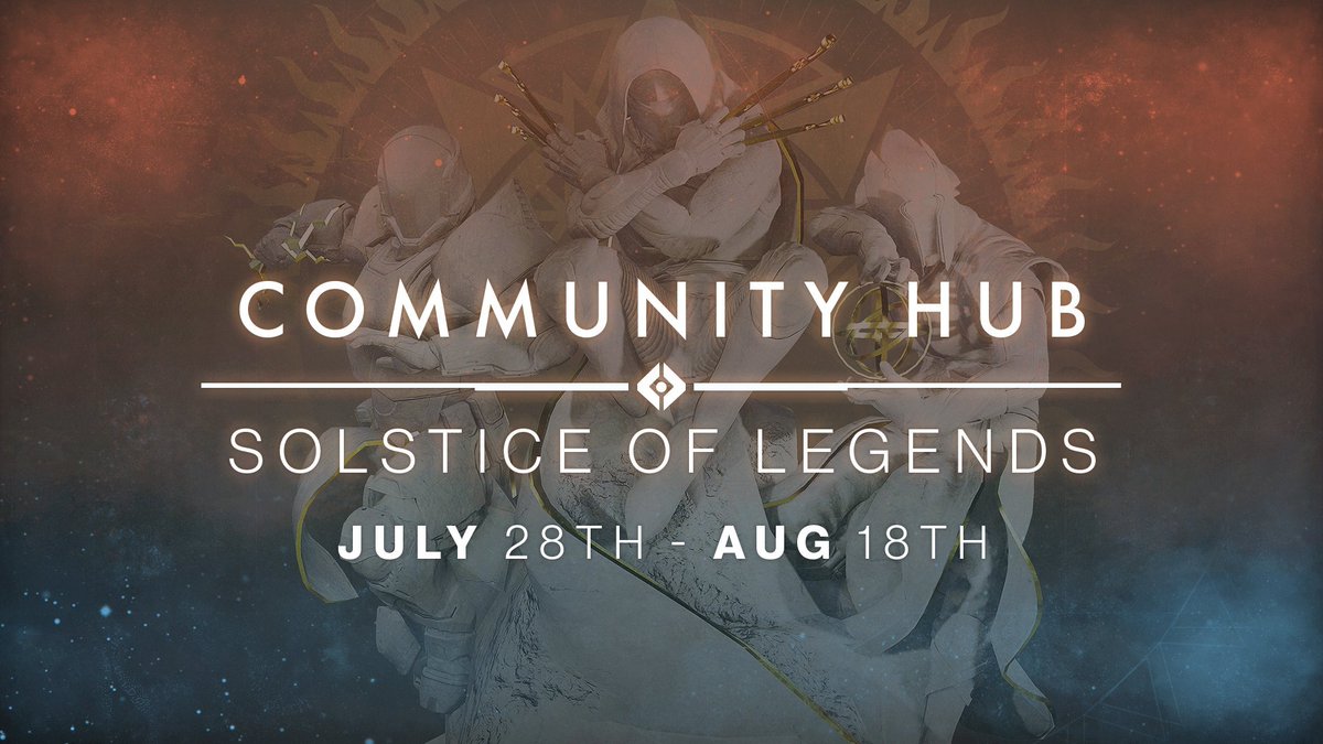 d2communityhub's tweet photo. 🔥 SOLSTICE OF LEGENDS EVENT OVERVIEW

Solstice of Legends begins July 28th.

Join us as we discuss the event and what to expect in greater detail!

We've partnered with Popularity Report for a special event too!

Read more here: https://t.co/JUjajgYMMV