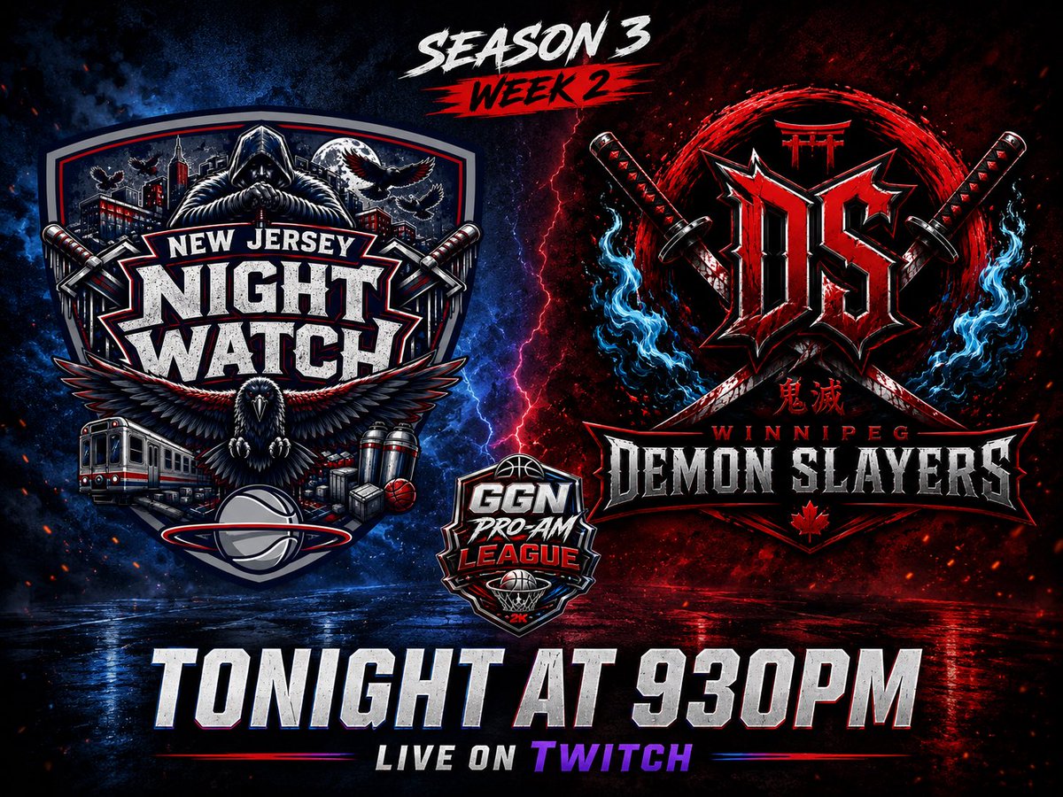 GGNProAmLeague's tweet photo. 🚨 PRO-AM LEAGUE SEASON 3🚨

Tonight’s matchup features two teams on opposite ends of the standings. Undefeated New Jersey (9-0) puts its perfect record on the line against the Winnipeg (2-7), who are looking to pull off the biggest upset of the season.

#GGNProAmLeague #GGN2K https://t.co/ZGVcR5EcVl