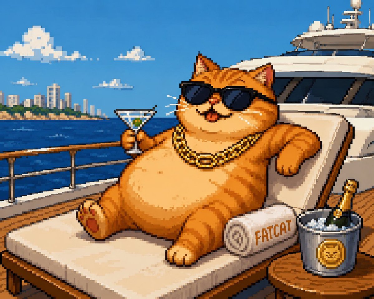 ORYXS_'s tweet photo. The destination isn’t the goal—the launch is. 🛥️🐈

FATCAT is enjoying the calm before the storm, because the real journey is just getting started. Keep building, keep believing, and keep stacking the community. The yacht can wait… we’re focused on making waves first. 🚀💰 #FATCAT #Memecoin #Solana #CommunityFirst