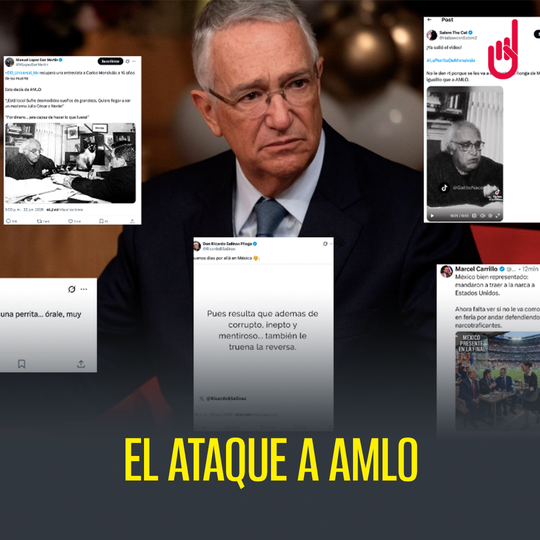 SinEmbargoMX's tweet photo. 1/10 Ataques contra AMLO vienen de las telarañas de RSP, dice análisis forense ¬ Jul 2026

Abrimos #hilo con detalles https://t.co/swmgLIpIh6