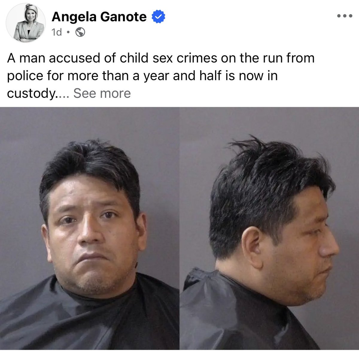 NathanIndiana1's tweet photo. In Fishers, Indiana (supposedly the 2nd nicest city in America according to @usnews) an illegal immigrant was arrested for attempting to rape a child.

Has there been any outcry about this? Nope.

Instead, the media is FREAKING OUT about @GregoryKBovino speaking at a @HeritageIndiana rally where we are trying to deport savages like this guy.

Very unfair!