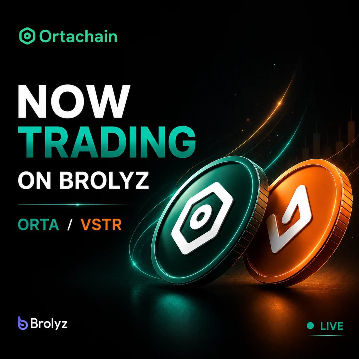Emin__KOC's tweet photo. Artık #OrtaBrolyzde ve #ORTAVSTR işlem çifti işlemlere açılmıştır..

Trade etmek isteyen gönül rahatlığı ile edebilir.. https://t.co/W2GInG88RX
