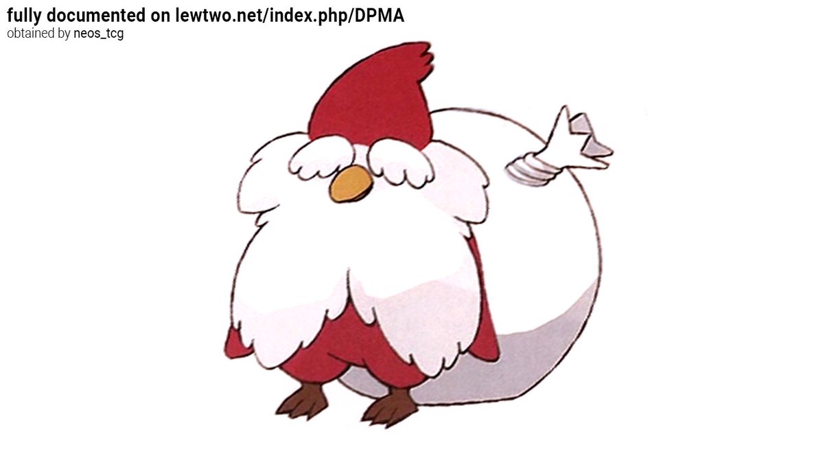 Lewchube's tweet photo. We've newly discovered the design of a scrapped Delibird evolution from Pokémon Diamond and Pearl! https://t.co/URPAYvfv2a