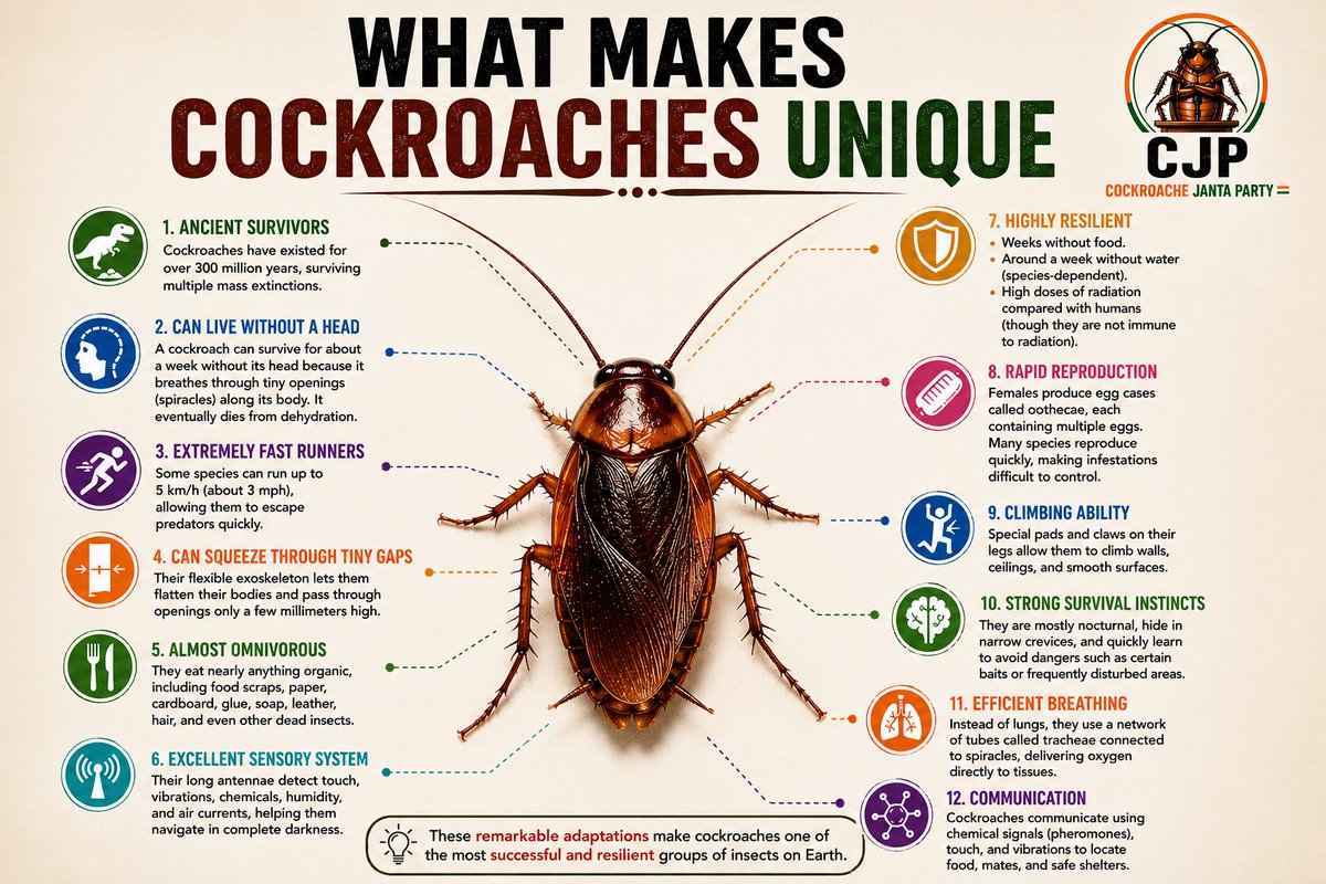 arvindsingh5301's tweet photo. @CJP_for_India Salute to you,dear cockroaches... https://t.co/1yCYVQhYTq