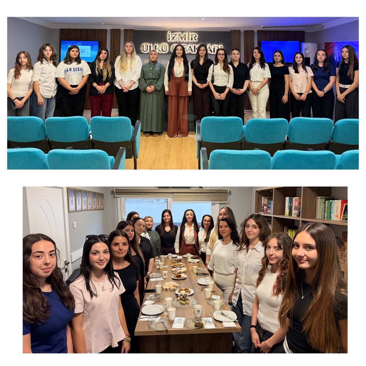 izmiruoab2025's tweet photo. Ülkü Ocakları İzmir Asena Birim Başkanlığı olarak, kutlu dergâhımızda helal soframızın bereketini paylaşarak samimi bir sohbet gerçekleştirdik. Birliğimiz ve kardeşliğimiz daim olsun. 🇹🇷 https://t.co/oo6maVFyaX