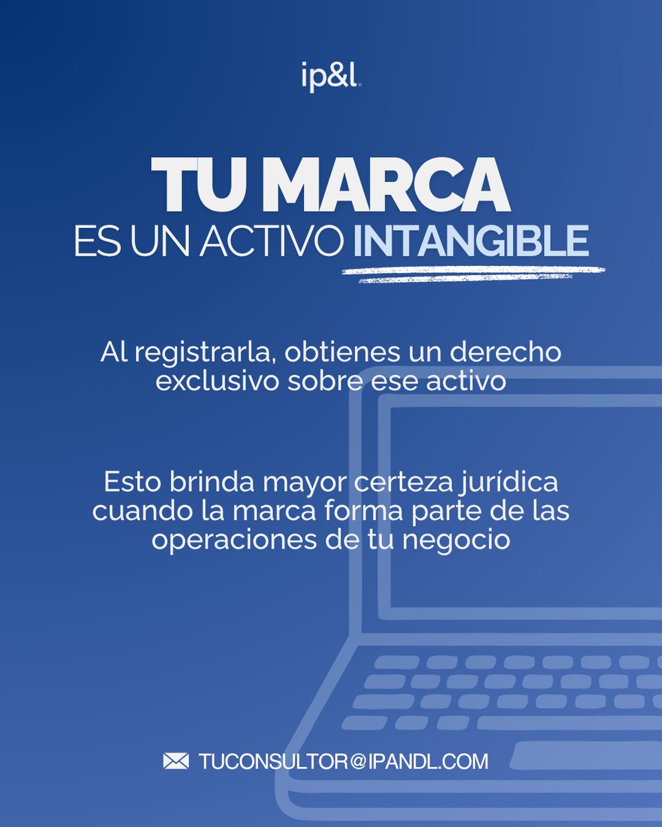 ipandl_mx's tweet photo. Muchos empresarios creen que registrar una marca solo sirve para evitar que alguien copie su nombre

Pero también puede ser una herramienta importante para dar certeza jurídica a operaciones donde la marca genera valor 🤭 https://t.co/54BeOn5wCa