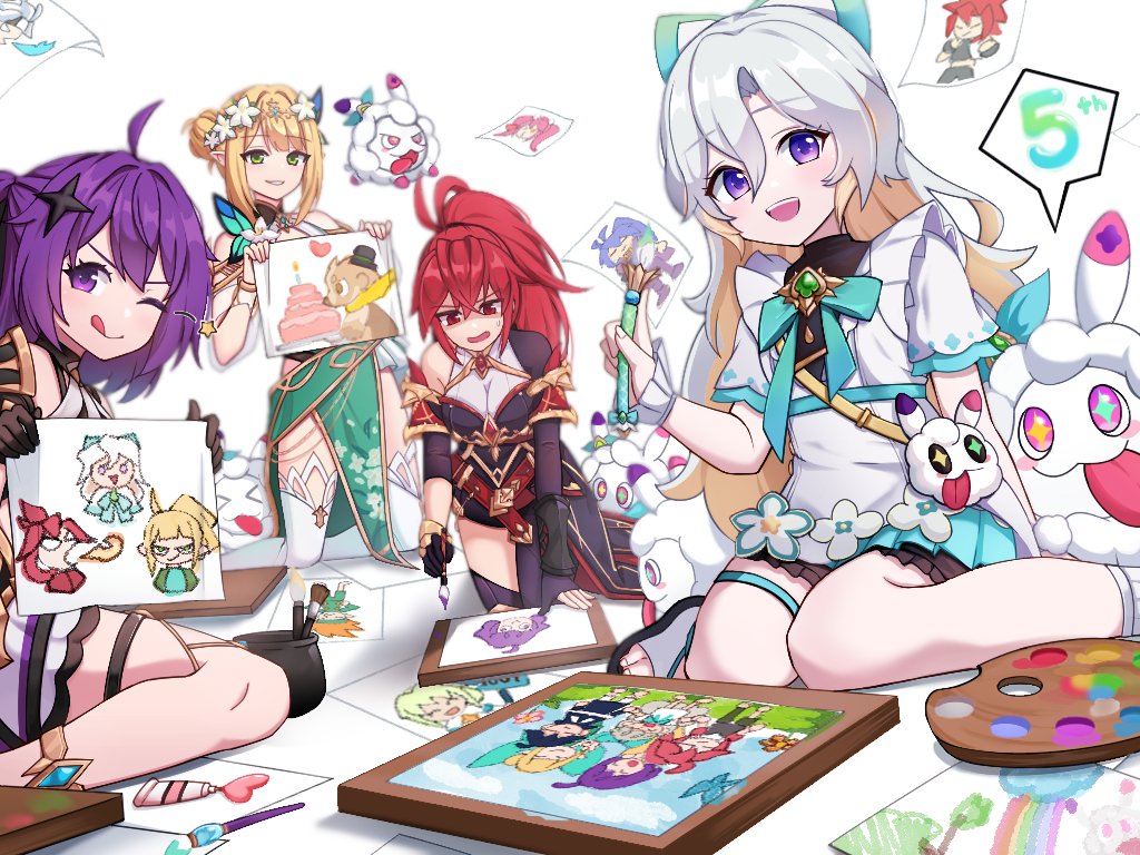 GrandChase's tweet photo. Congratulations to the winners from the 5th Anniversary Art Contest!

Featured: 도리도리 (@pao911121), PizzaGalaxy, &amp; KamiyaYona (@JskoYona).

We had so many incredible submissions, be sure to check them all out in our Discord. https://t.co/P64EuI44Fr