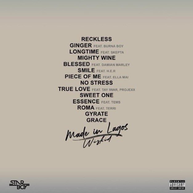 blackebony28's tweet photo. Wizkid’s Made in Lagos remains the first and only African album to have every song sell over 100,000 units in the US. https://t.co/vZ3pAxRFwd