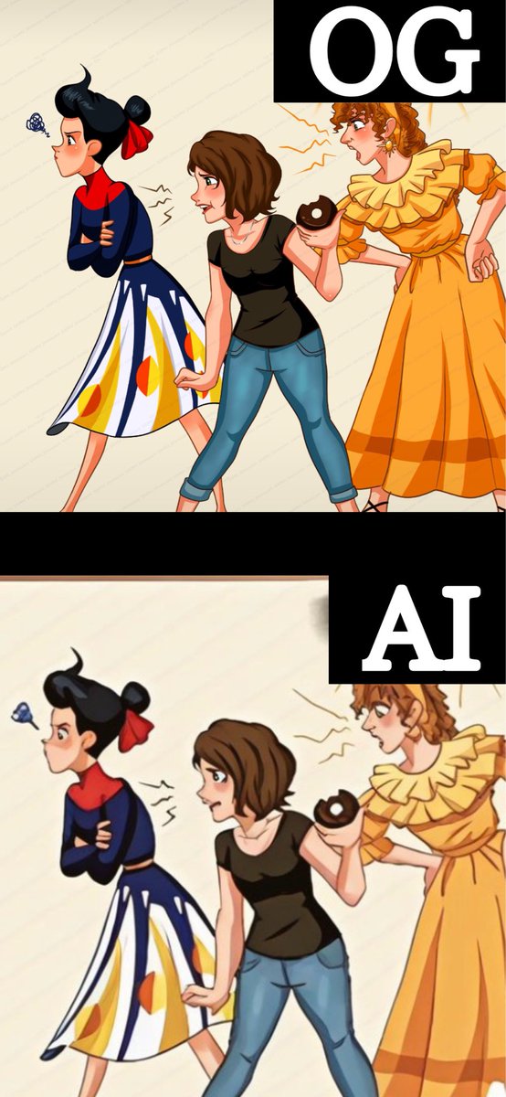 1black3mamba5's tweet photo. I can’t find the the middle one, but you stole @samu_disneyart’s artwork, threw it into AI, and claimed it as a wallpaper. Wtf https://t.co/qwDlxJomQu