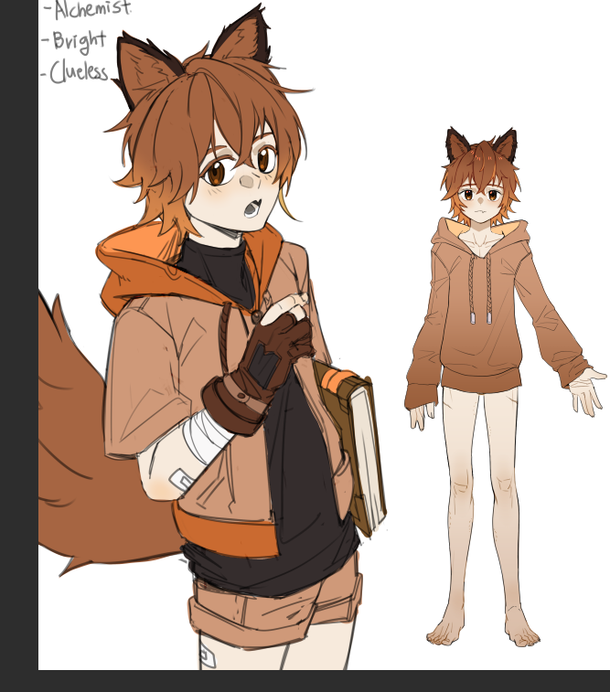 bana_gameg's tweet photo. making an OC ship with my friend...🦊🦊 https://t.co/6nMsSrC3xN