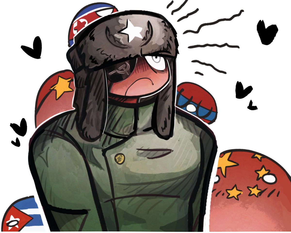 _the_333_'s tweet photo. "can ONE of you LEAVE ME ALONE??" -said #soviet
#countryhumans #laos #china #vietnam #cuba https://t.co/yTzC2t2dm7