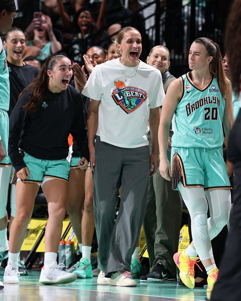 WNBA's tweet photo. TWO WORDS. SABRINA IONESCU 🚨

She went off for 9 points in 38 seconds to secure the comeback win for the @nyliberty!

#WNBASeason30 https://t.co/0GgezUlzKI