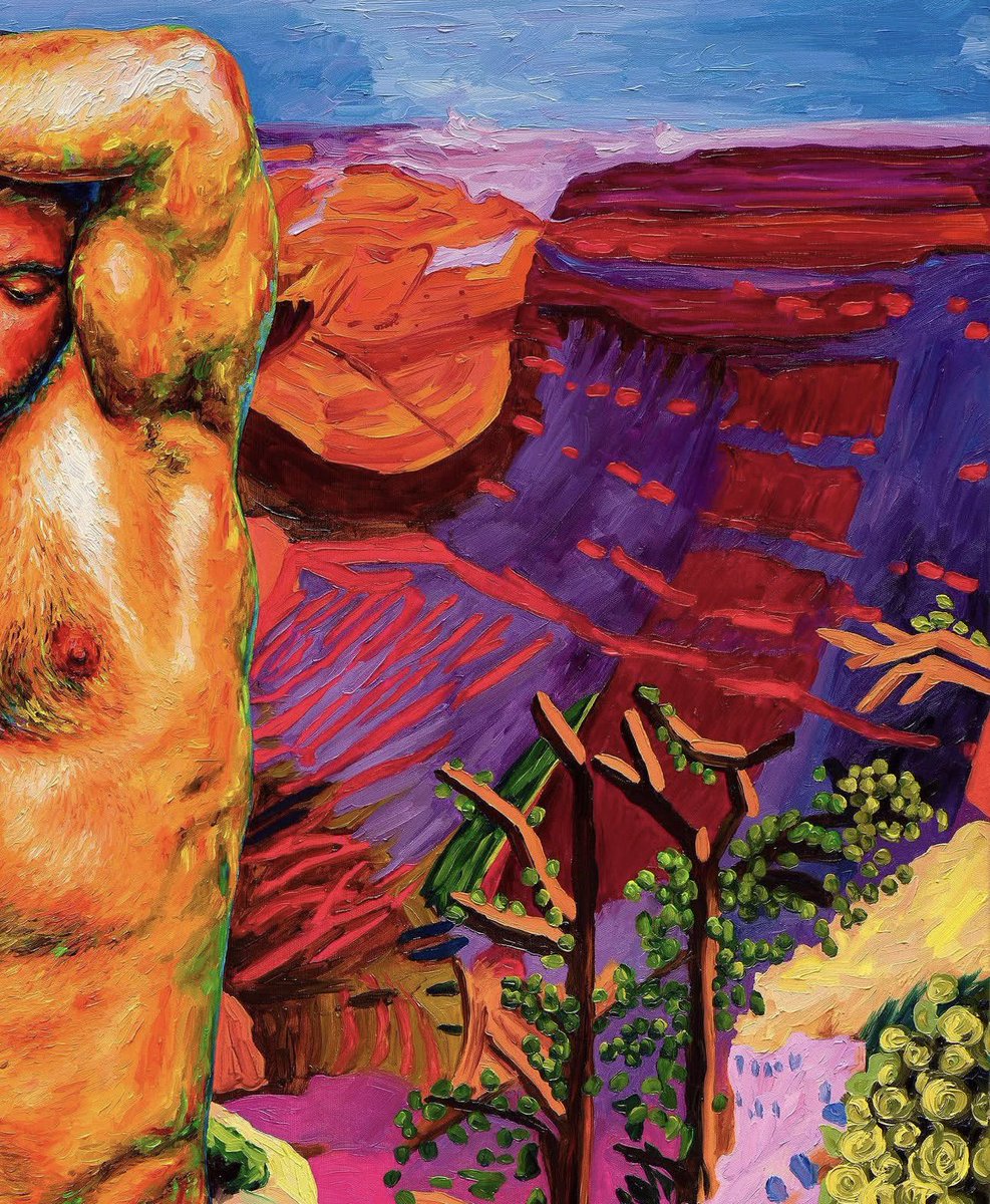 scott_art121's tweet photo. Painting "Nude in the Grand Canyon", oil on canvas, 85x125 cm (33.5" × 49.2")

#gayartwork #gayhunk #gayartist #queerportrait #gayportrait #artgay #beautifulman #gaypride #maleart #painting #malebeauty #malebody #beautifulguy #Igbtq #gayman #gayboy #handsome https://t.co/06PkZdiTUt