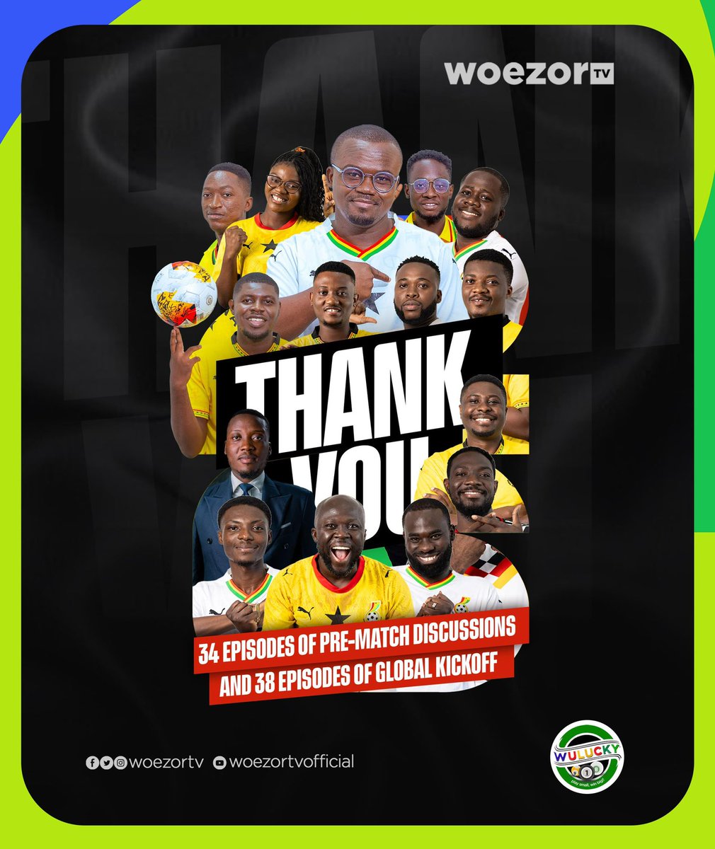 offeifrimpong4's tweet photo. Loved every minute of my time @WoezorTV on the Global Kick off show during the World Cup 2026. More to come 🔥 https://t.co/C0e5j3I9NA