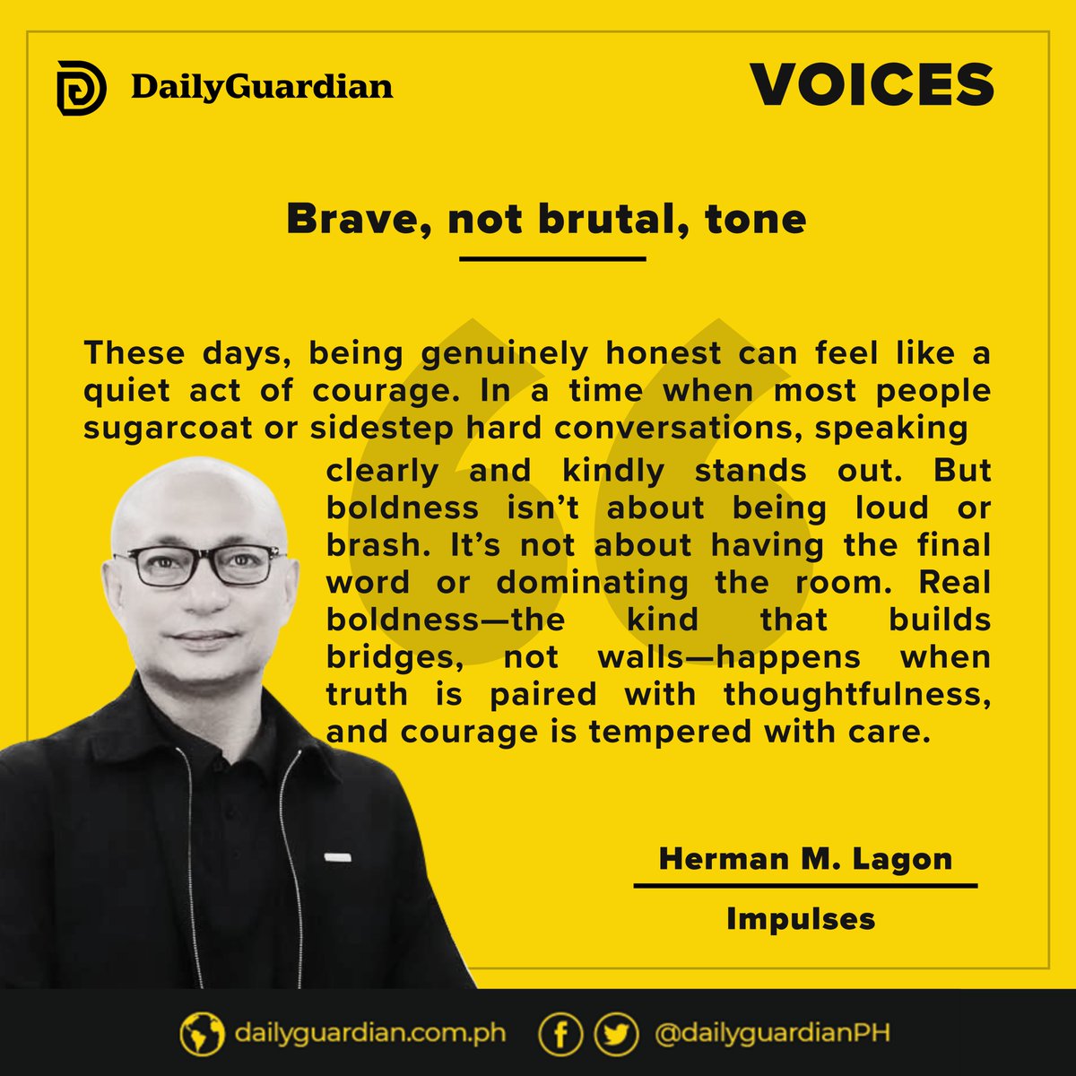 dailyguardianph's tweet photo. Today's #Impulses by Herman M. Lagon (July 23, 2026).  
Visit https://t.co/OVumV2fNg1 for more #Voices.

READ: https://t.co/6L6e5QBTqi https://t.co/ISvACWrbm1